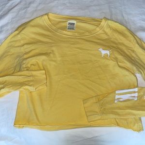 Pink Longsleeve Crop Top